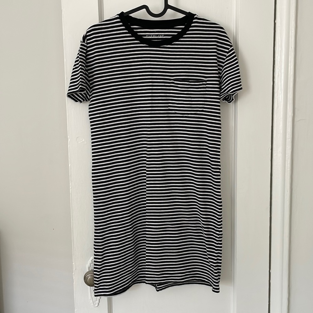 Everlane striped mini dress